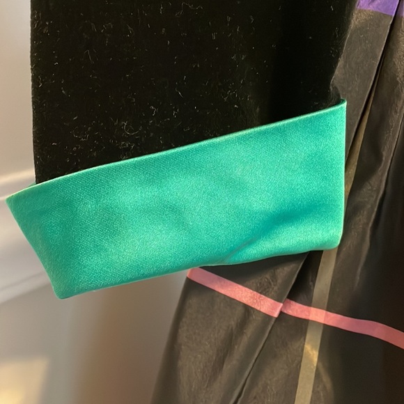 Frank Massandrea VINTAGE 80s Black Velvet Plaid Taffeta Skirt HOLIDAY Christmas - Picture 6 of 16